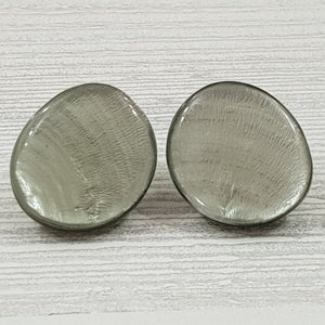 Earrings made of real capiz shells 22x25mm / EA-0084