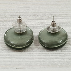 Earrings made of real capiz shells 22x25mm / EA-0084