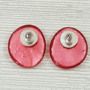 Earrings made of real capiz shells 22x25mm / EA-0080