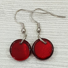 Load image into Gallery viewer, Earrings made of real capiz shells mini 12mm / EA-0055