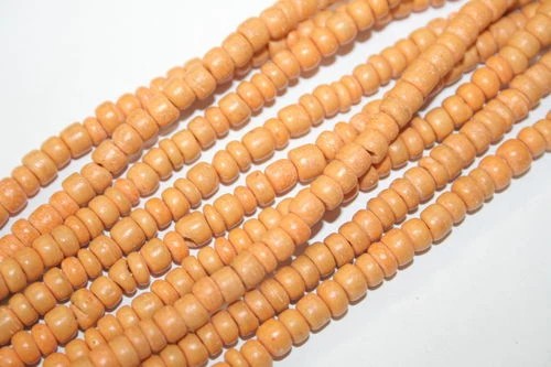 Woodbeads 4-5mm / item no.77-702-11 /  40cm / 100pcs /