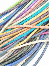 Load image into Gallery viewer, 12 Mask Necklaces  60cm assorted colors 2-3mm / made from Natural Materials / 4002.1419